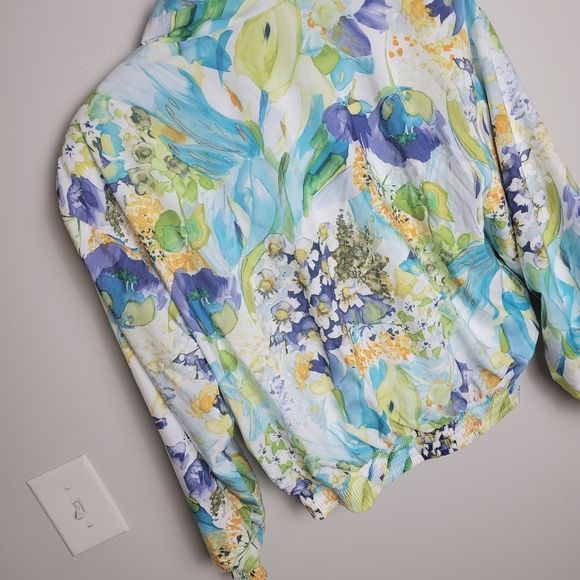 Vintage Floral Jacket Small Full Zip - Picture 11 of 11